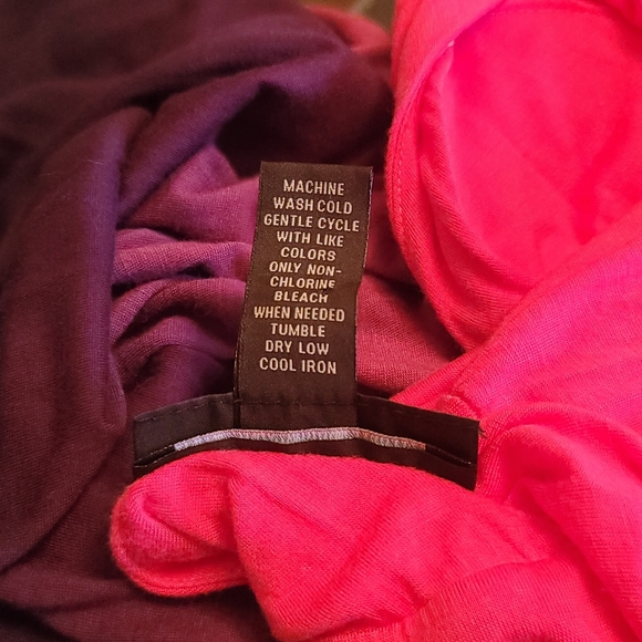 INC International Concepts ||  Deep-V Raspberry Ombre Maxi - Women's Size M - Picture 9 of 10